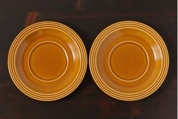 アンティーク雑貨　イギリスビンテージ　HORNSEA(ホーンジー)　Saffron(サフラン)　レトロでかわいらしいトリオ2客セット(2)