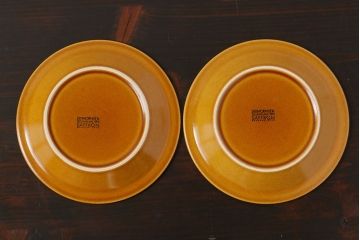 アンティーク雑貨　イギリスビンテージ　HORNSEA(ホーンジー)　Saffron(サフラン)　レトロでかわいらしいトリオ2客セット(2)