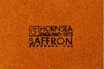 アンティーク雑貨　イギリスビンテージ　HORNSEA(ホーンジー)　Saffron(サフラン)　レトロでかわいらしいトリオ2客セット(2)