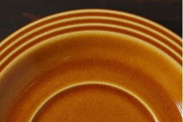 アンティーク雑貨　イギリスビンテージ　HORNSEA(ホーンジー)　Saffron(サフラン)　レトロでかわいらしいトリオ1客