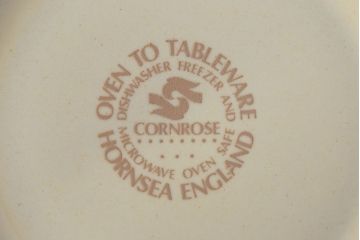 アンティーク雑貨　イギリスビンテージ　HORNSEA(ホーンジー)　Cornrose(コーンローズ)　カップ&ソーサー1客
