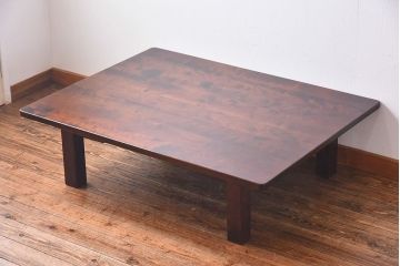 中古　北海道民芸家具　HM4052　シンプルな座卓