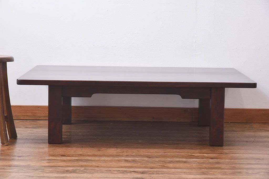 中古　北海道民芸家具　HM4052　シンプルな座卓