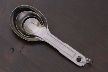 アンティーク雑貨　イギリスビンテージ　シンプルな形のメジャースプーン(ティースプーン、テーブルスプーン)セット