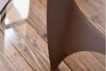 ヴィンテージ家具　G-plan(ジープラン)　北欧ビンテージ　チーク材　ガラストップがおしゃれなコーヒーテーブル(センターテーブル)(1)