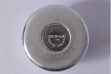 アンティーク雑貨　イギリス　SONA　木製の取っ手が可愛らしいミルクジャグ&シュガーポットセット(クリーマー、シュガーボウル)