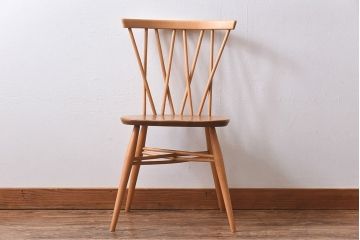 ヴィンテージ家具　ERCOL(アーコール)　イギリスビンテージ　エックスバックチェア(クロスバックチェア)(1)
