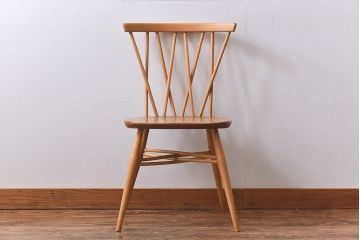 ヴィンテージ家具　ERCOL(アーコール)　イギリスビンテージ　エックスバックチェア(クロスバックチ  ェア)(2)