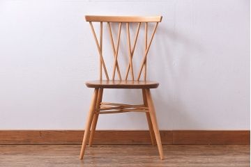 ヴィンテージ家具　ERCOL(アーコール)　イギリスビンテージ　エックスバックチェア(クロスバックチェア)(3)