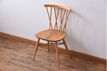 ヴィンテージ家具　ERCOL(アーコール)　イギリスビンテージ　エックスバックチェア(クロスバックチェア)