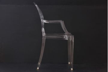 中古　Kartell(カルテル)　Louis Ghost(ルイ・ゴースト)　アームチェア(椅子)(定価約4万6千円)