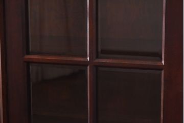 中古　美品　松本民芸家具　シックなA型食器棚(収納棚、戸棚)(定価47万円)(1)