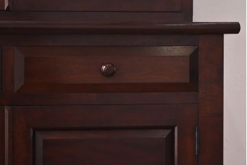 中古　美品　松本民芸家具　シックなA型食器棚(収納棚、戸棚)(定価47万円)(1)