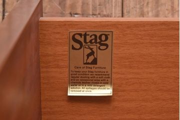 北欧ビンテージ家具　アンティーク風ペイントが魅力の3段チェスト(サイドチェスト、引き出し)