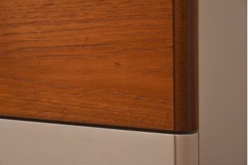 北欧ビンテージ家具　アンティーク風ペイントが魅力の3段チェスト(サイドチェスト、引き出し)