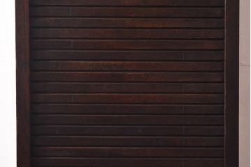 アンティーク家具　イギリスアンティーク　蛇腹式の扉が個性的なファイリングキャビネット(書類ケース、チェスト)
