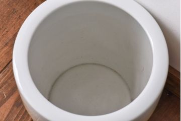 アンティーク雑貨　ノリタケ・則武(日陶)　楓の図　シンプルなデザインの火鉢(手あぶり、鉢カバー)