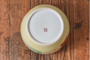 アンティーク雑貨　ノリタケ・則武(日陶)　楓の図　シンプルなデザインの火鉢(手あぶり、鉢カバー)