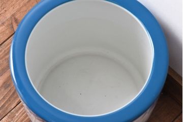 アンティーク雑貨　ノリタケ・則武(日陶) 　風情ある竹モチーフの火鉢(手あぶり、鉢カバー、傘立て)(1)