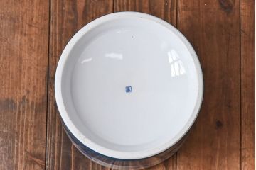アンティーク雑貨　ノリタケ・則武(日陶) 　風情ある竹モチーフの火鉢(手あぶり、鉢カバー、傘立て)(2)