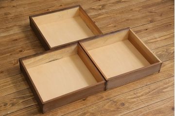 中古　伝統工芸　日光彫り　美しい意匠の小箪笥(小引き出し、収納箱)