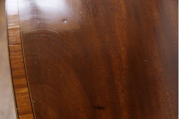 アンティーク家具　イギリスアンティーク　ウォールナット材　クラシカルなコンソールテーブル(引き出し、飾り台、サイドテーブル)