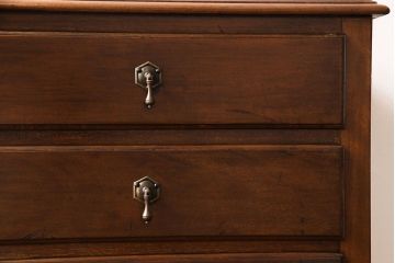 アンティーク家具　イギリスアンティーク　ウォールナット材　シンプルながらも上品なサイドキャビネット