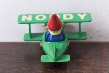 アンティーク雑貨　ビンテージ ERTL(アーテル)社　NODDY(ノディ)　Die cast Aeroplane Big Ears　ブリキのおもちゃ