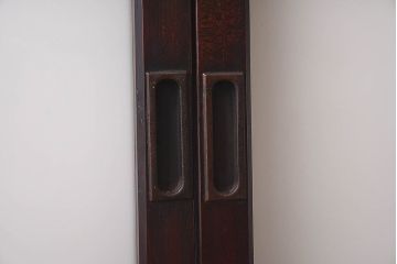 昭和初期　花模様ガラス　レトロなお部屋にぴったりの引き戸2枚セット(ガラス戸、窓)