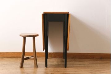 ヴィンテージ家具　北欧ビンテージ　チーク材　おしゃれなデザインのバタフライテーブル(ダイニングテーブル、エクステンションテーブル)