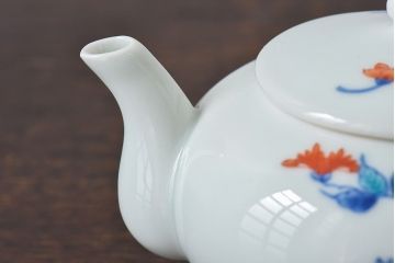 アンティーク雑貨　今泉今右衛門　柘榴文があしらわれた上品な急須(ティーポット)