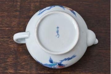 アンティーク雑貨　今泉今右衛門　柘榴文があしらわれた上品な急須(ティーポット)