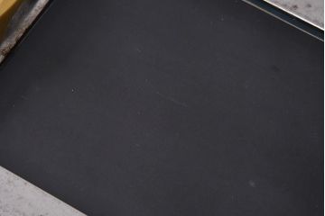 レトロ家具　昭和レトロ　錆のある風合いが魅力的なブリキガラスケース(ショーケース、飾り棚)(2)