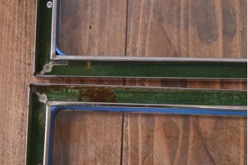 レトロ家具　昭和レトロ　錆のある風合いが魅力的なブリキガラスケース(ショーケース、飾り棚)(3)