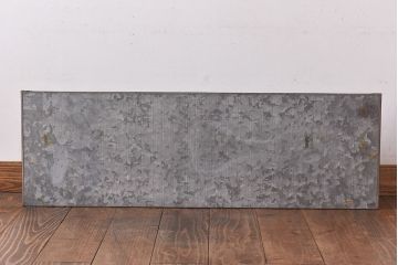 レトロ家具　昭和レトロ　錆のある風合いが魅力的なブリキガラスケース(ショーケース、飾り棚)(3)