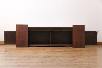 中古　神居民芸　木の味わいとシックな雰囲気が魅力のローボード(サイドボード、整理棚)