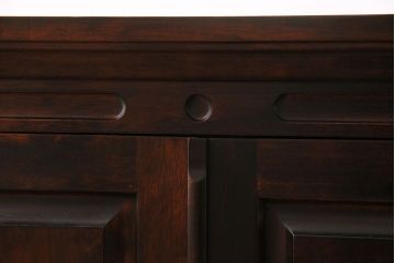 中古　神居民芸　木の味わいとシックな雰囲気が魅力のローボード(サイドボード、整理棚)