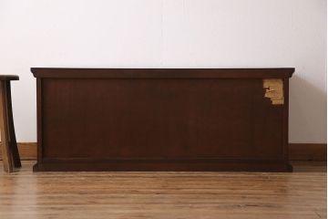中古　神居民芸　木の味わいとシックな雰囲気が魅力のローボード(サイドボード、整理棚)