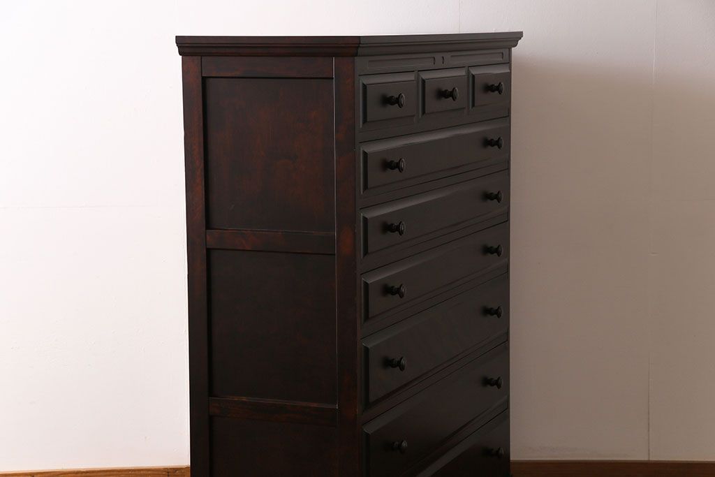 中古　神居民芸　上品さが漂う整理タンス(チェスト、衣装箪笥、引き出し)