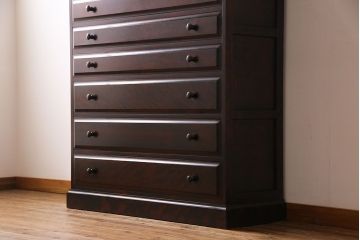 中古　神居民芸　上品さが漂う整理タンス(チェスト、衣装箪笥、引き出し)