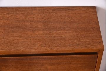 ヴィンテージ家具　北欧ビンテージ　チーク材　シンプルなライティングビューロー(簿記机、在宅ワーク、在宅用デスク)