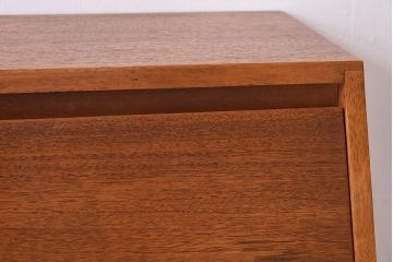 ヴィンテージ家具　北欧ビンテージ　チーク材　シンプルなライティングビューロー(簿記机、在宅ワーク、在宅用デスク)