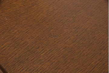 アンティーク家具　イギリスアンティーク　オーク材　見事な装飾のエクステンションテーブル(ダイニングテーブル)