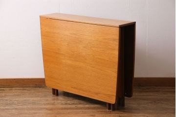 ヴィンテージ家具　北欧ビンテージ　McIntosh(マッキントッシュ)　チーク材　バタフライテーブル(ドロップリーフテーブル、ダイニングテーブル)(1)