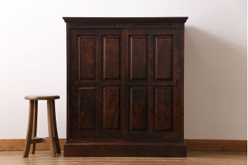 中古　神居民芸　樺材　木目が味わい深い下駄箱(収納棚、戸棚)