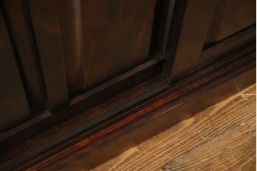 中古　神居民芸　樺材　木目が味わい深い下駄箱(収納棚、戸棚)