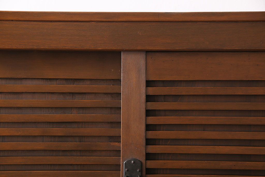 アンティーク家具　和製アンティーク　ヒノキ材　和モダンスタイルにおすすめな美濃帳場箪笥(収納棚、キャビネット)