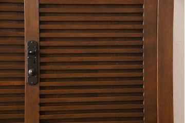 アンティーク家具　和製アンティーク　ヒノキ材　和モダンスタイルにおすすめな美濃帳場箪笥(収納棚、キャビネット)