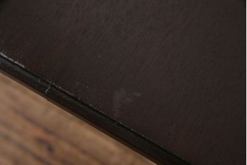 アンティーク家具　イギリスアンティーク　上品なデザインの脚が魅力的なキャスター付きバタフライテーブル(エクステンションテーブル、リーフテーブル)