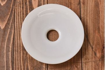 昭和レトロ　ノスタルジックな雰囲気漂う平笠シェードのペンダントライト(電笠、吊り下げ照明、天井照明)(3)